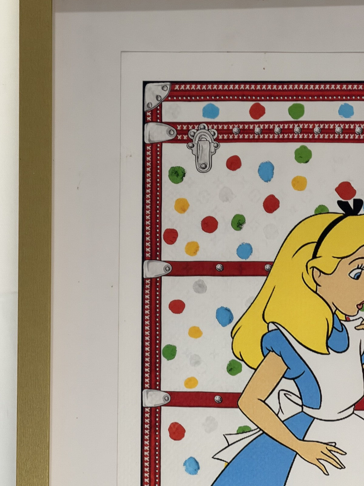 Death NYC Alice White Rabbit Watch Framed Pop Art Print Signed 32/100