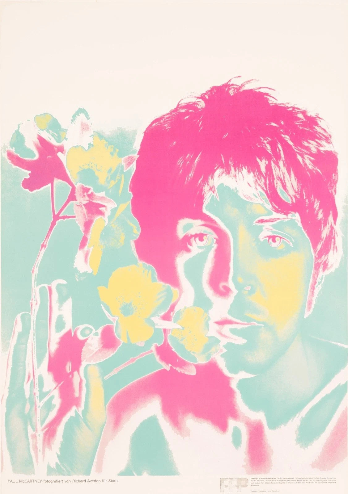 1967 Beatles Richard Avedon STERN Original Posters Set of 4 Linen Backed Copy — listing photograph 6