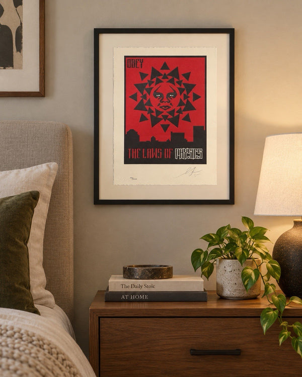Shepard Fairey Obey Laws of Physics Letterpress 2015 Signed Numbered (200)