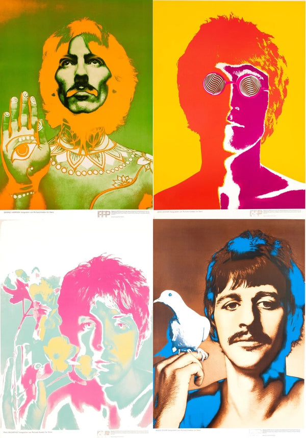 Richard Avedon Paul McCartney Beatles 1967 Stern Poster Linen Backed Original
