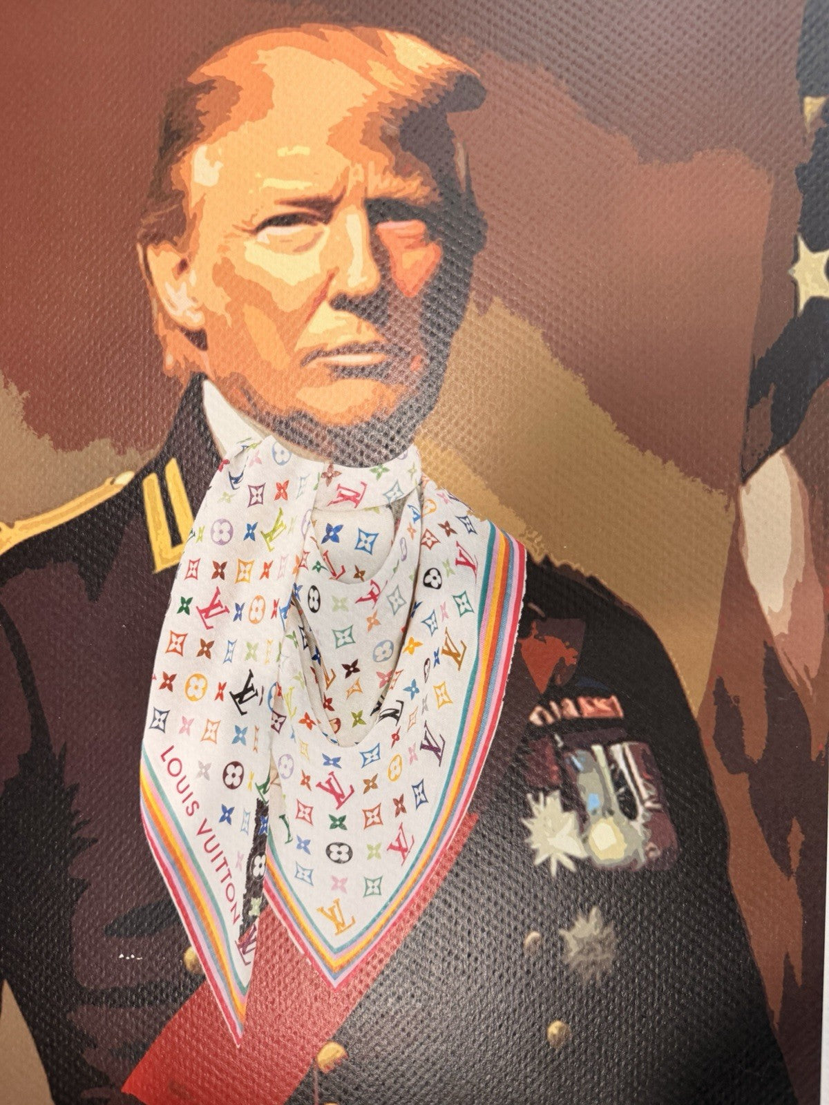 Death NYC Donald Trump Louis Vuitton Pop Art Signed Limited Edition 16x20 Matted