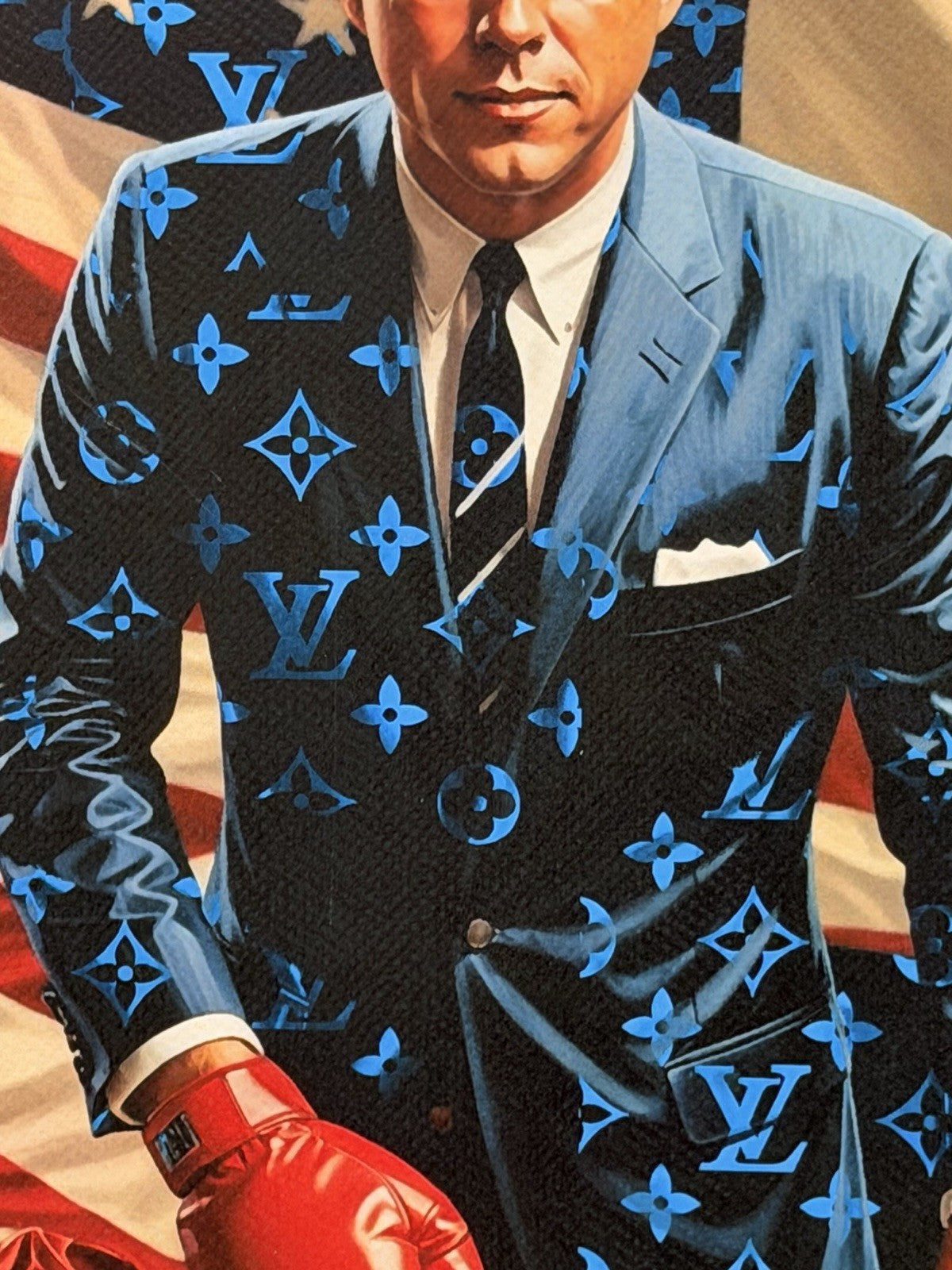 Death NYC JFK John F Kennedy Boxing Louis Vuitton Signed Art Print 16x20