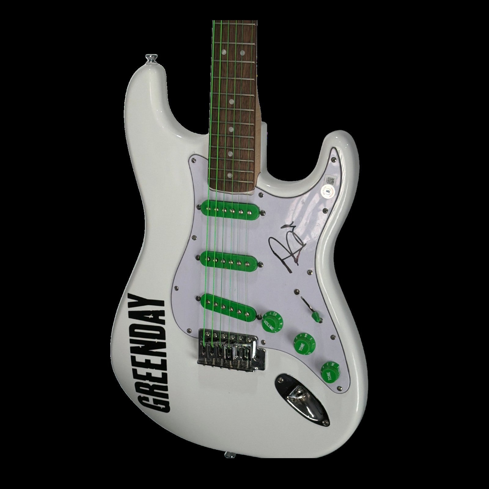 Green Day Billie Joe Armstrong Signed Electric Guitar Beckett BAS BJ54417