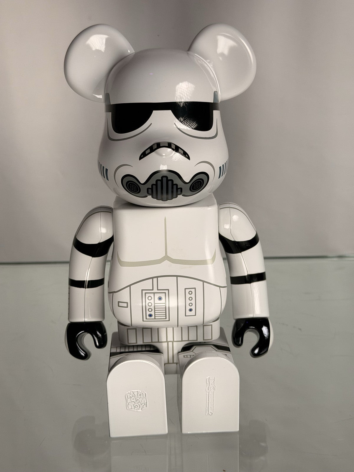 BE@RBRICK Star Wars Stormtrooper Chrome Ver 400% Medicom Toy Bearbrick New