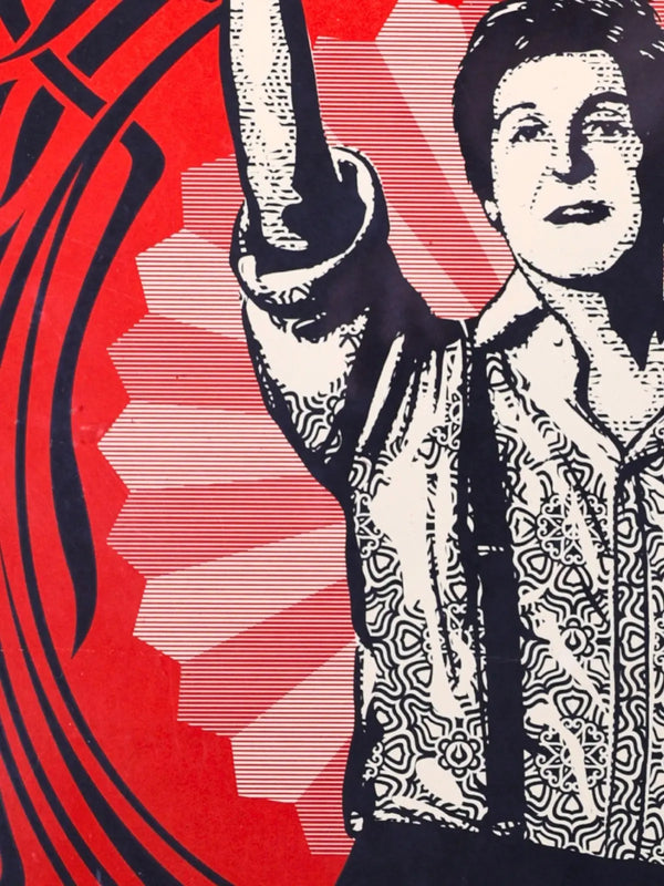 Shepard Fairey Presidential Seal Red 2007 Signed Screen Print 189/300 OBEY