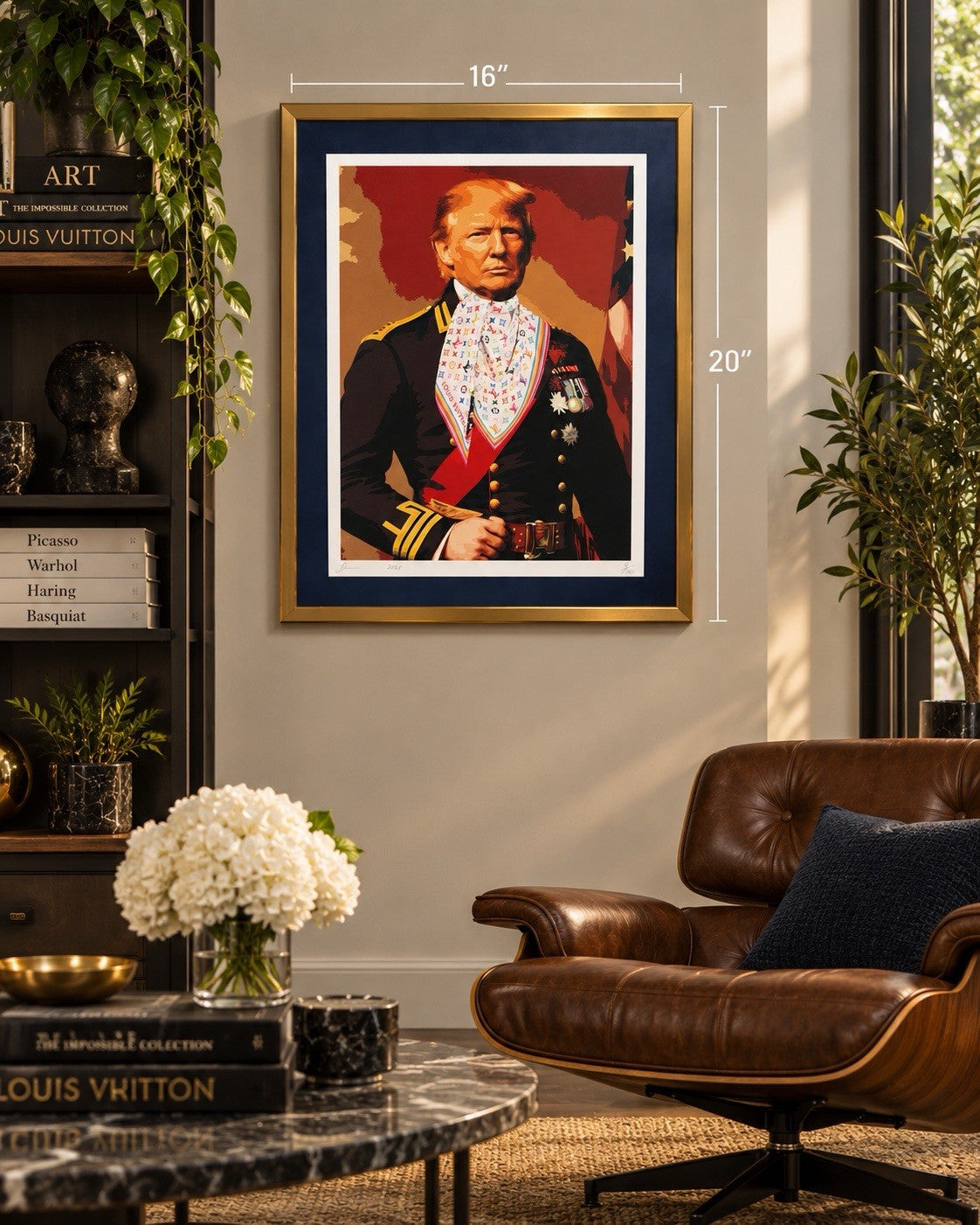 Death NYC Donald Trump Louis Vuitton Pop Art Signed Limited Edition 16x20 Matted