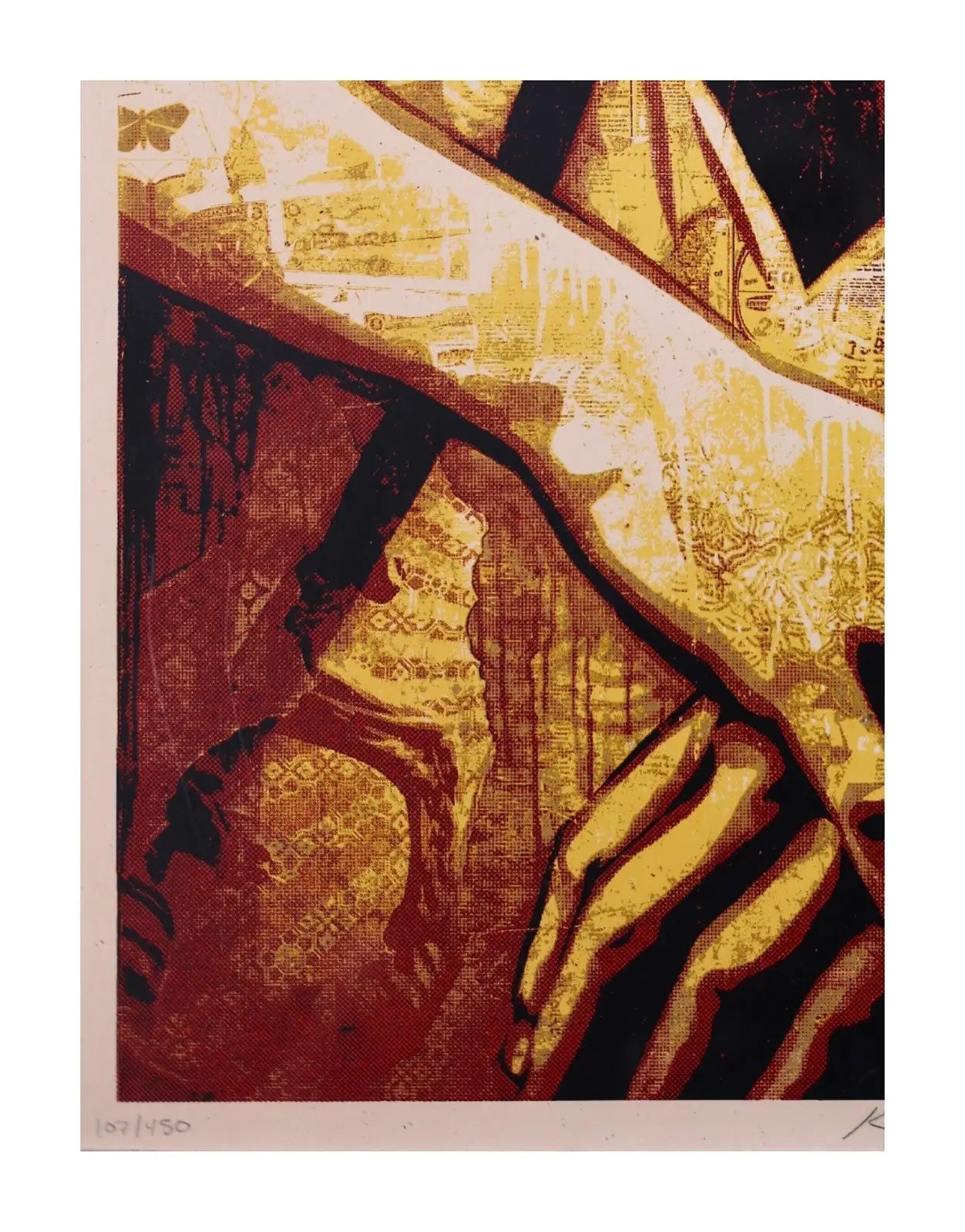 Shepard Fairey Strummer Canvas Print 2010 Signed Limited Edition Screen Print