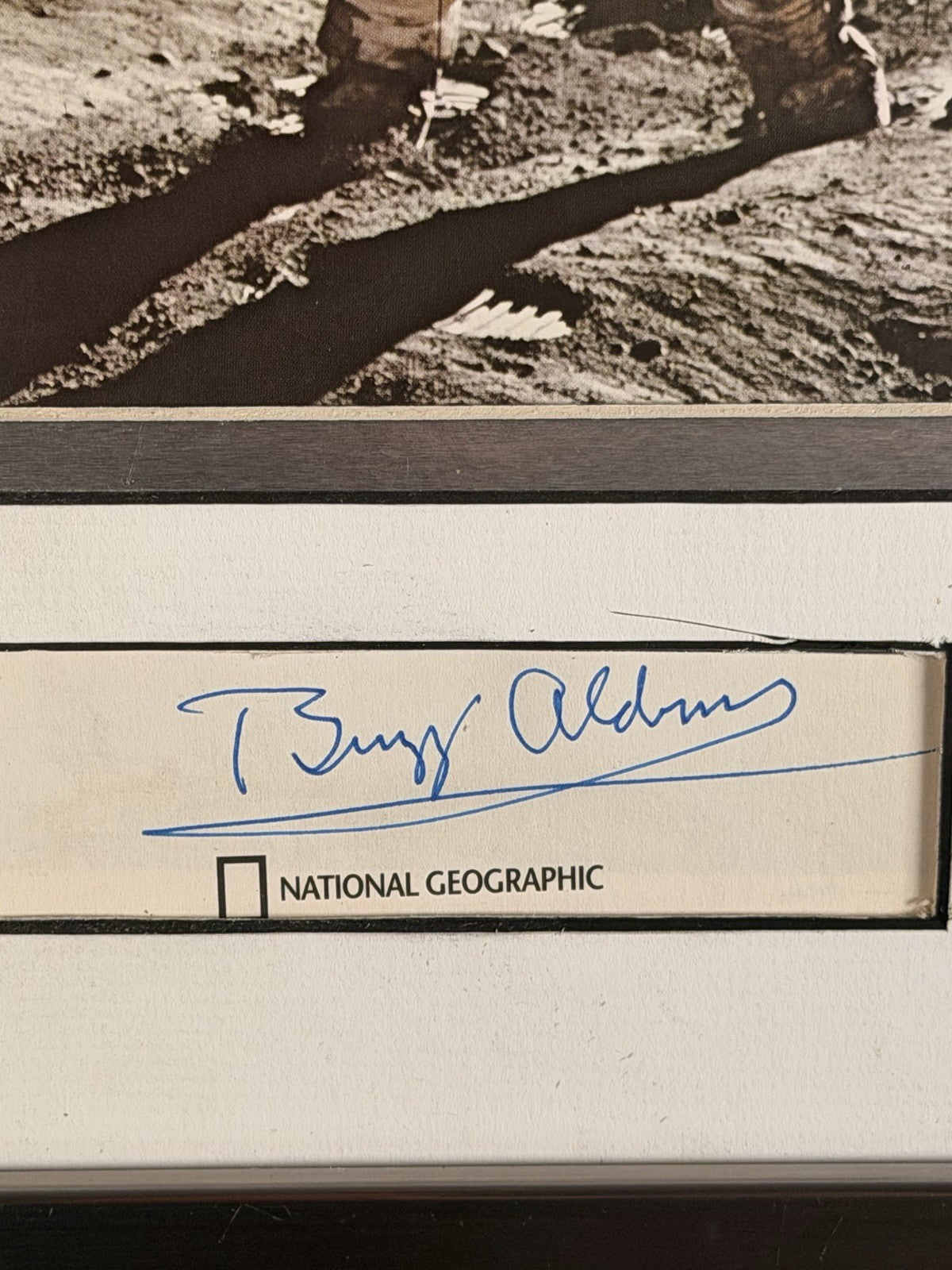 BUZZ ALDRIN APOLLO 11  NASA FRAMED AUTOGRAPH - ZARELLI SPACE COA