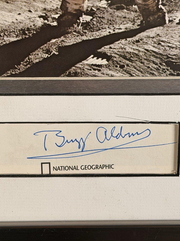 BUZZ ALDRIN APOLLO 11  NASA FRAMED AUTOGRAPH - ZARELLI SPACE COA