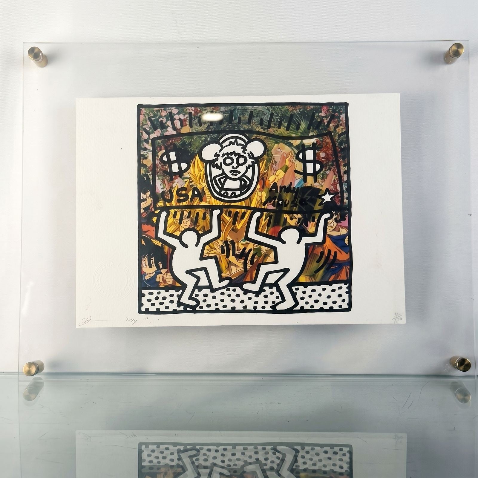 RARE ART - Death NYC Keith Haring Andy Mouse Dragon Ball Z Signed 12/50 2024