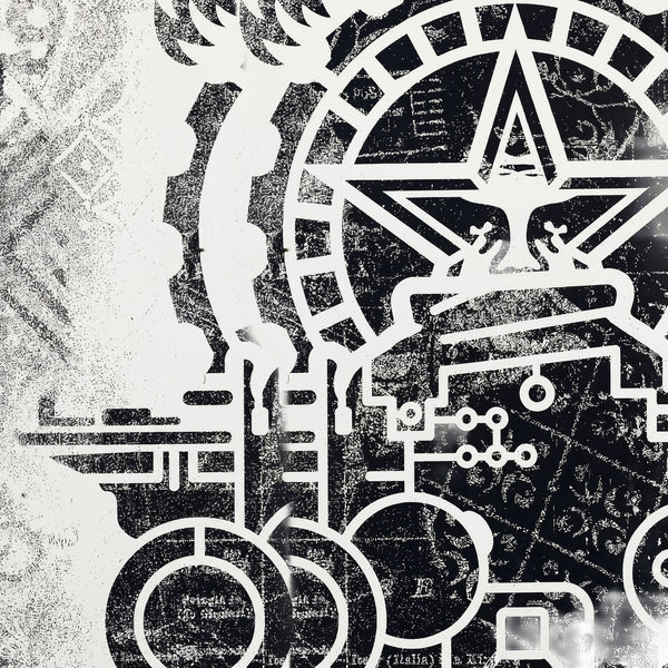 Shepard Fairey OBEY Printing Press 2017 Signed #/400 Damaged Stencil Series