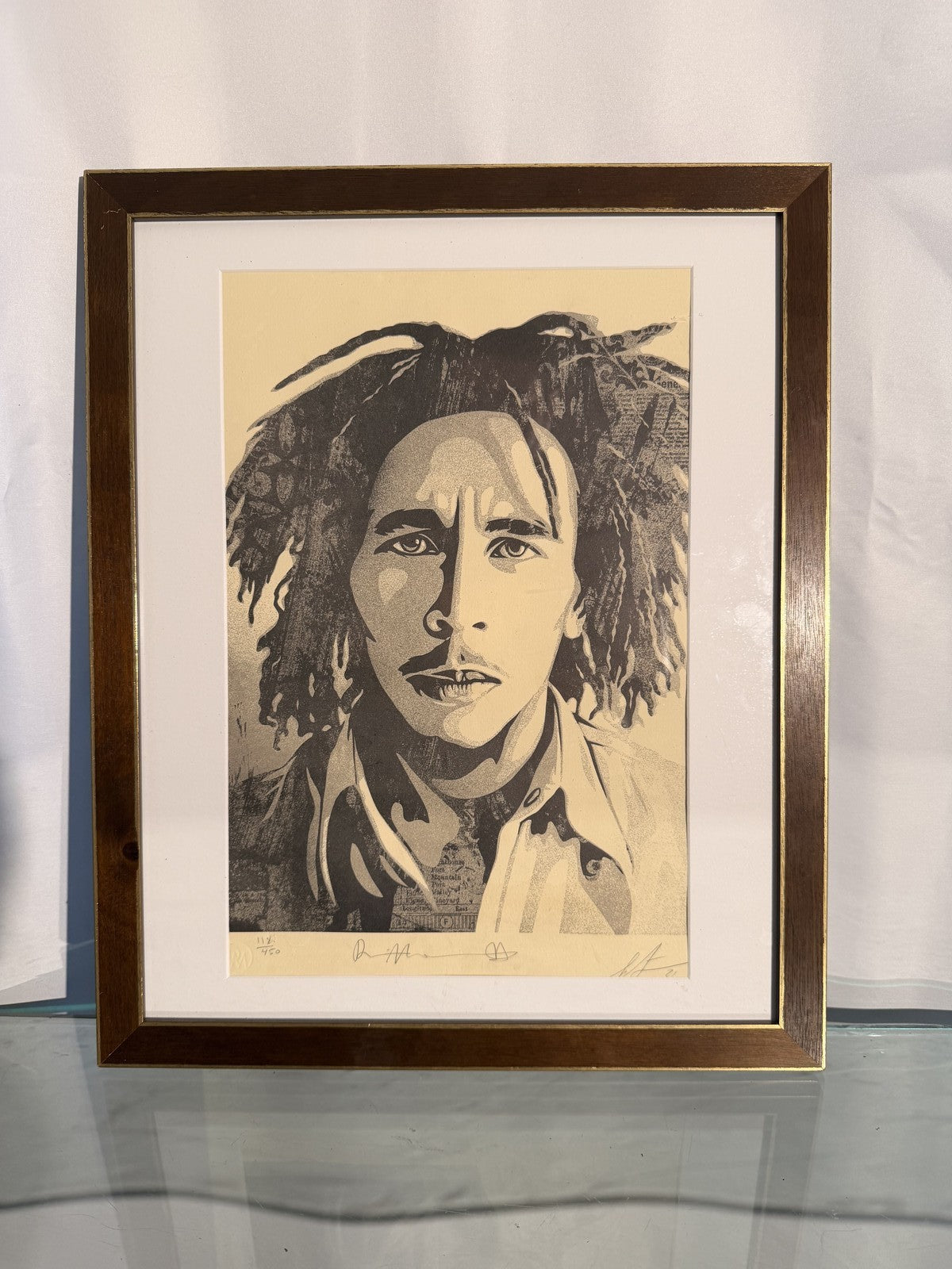 Shepard Fairey Bob Marley Signed Numbered Screen Print 2014 OBEY Framed #11