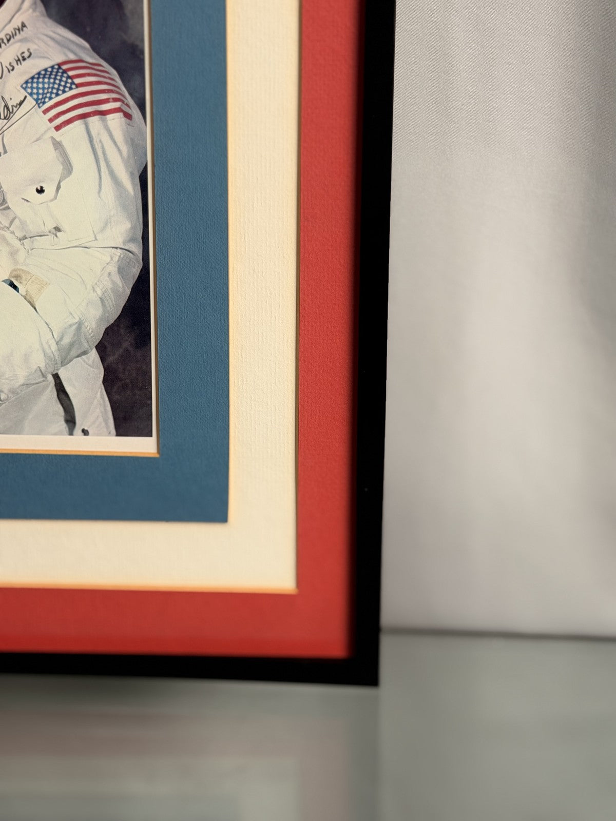 Buzz Aldrin Signed NASA 8x10 Color Photo Personalized Framed JSA LOA