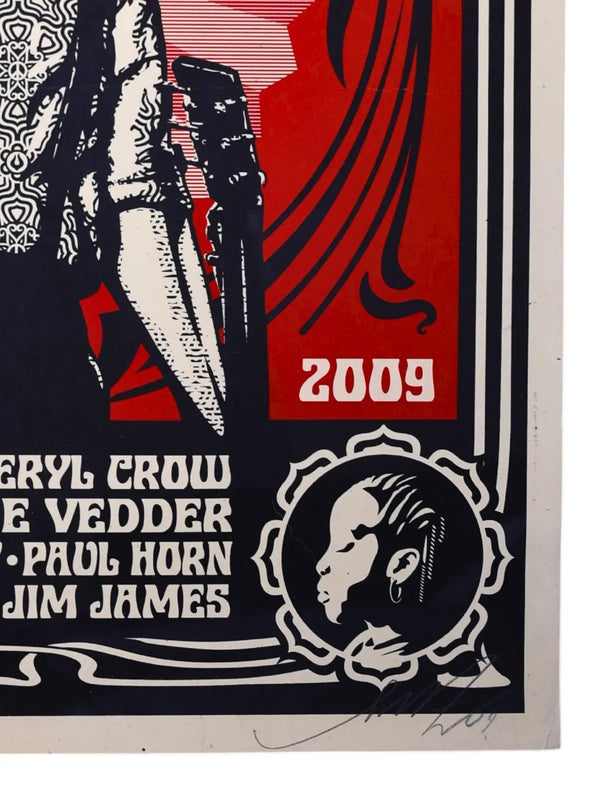Shepard Fairey Presidential Seal Red 2007 Signed Screen Print 189/300 OBEY