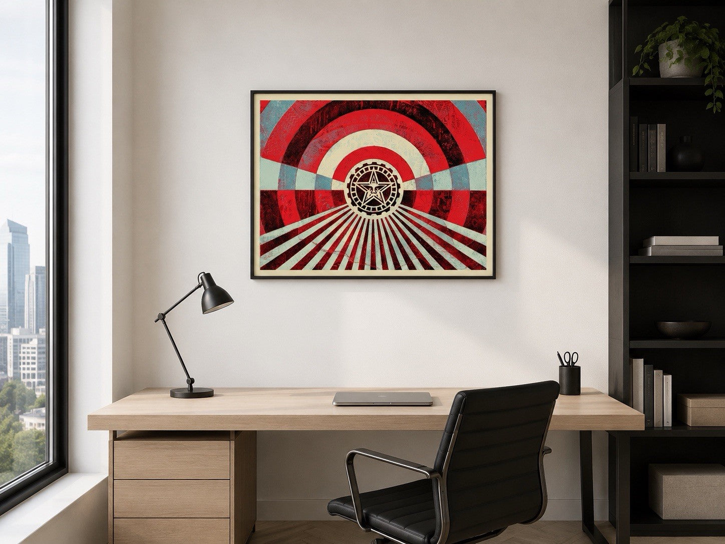 Shepard Fairey OBEY Tunnel Vision Blue Gold Matching Set 183/400 Signed 2018