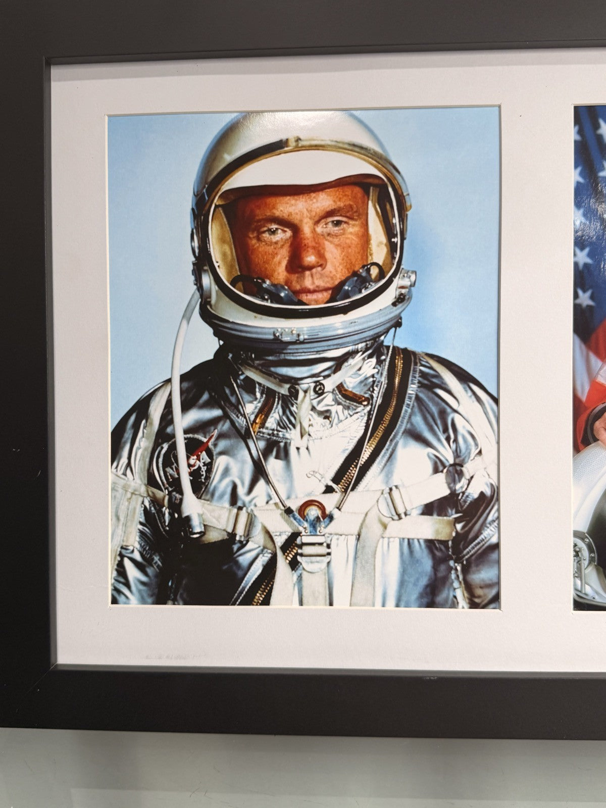 John Glenn Signed Autographed Photo Display JSA NASA Mercury Astronaut Framed