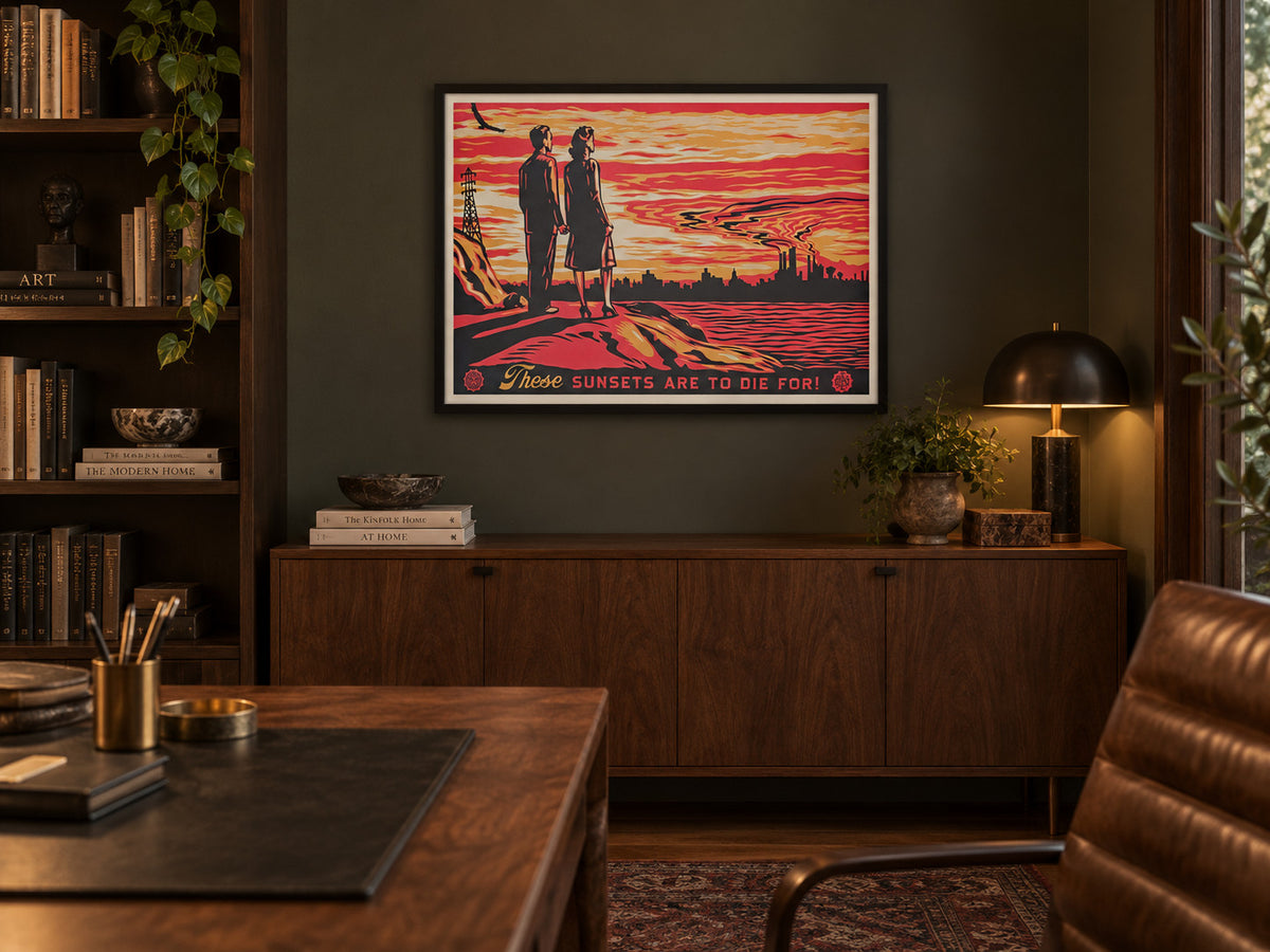 Shepard Fairey These Sunsets Are To Die For 2023 Signed Screenprint /89 OBEY — listing photograph 6