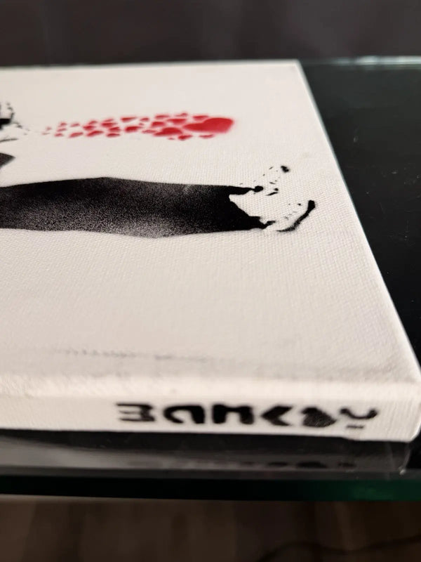Banksy Dismaland Achieve Greatness 1/10 Signed Stencil Canvas 2015 Ticket