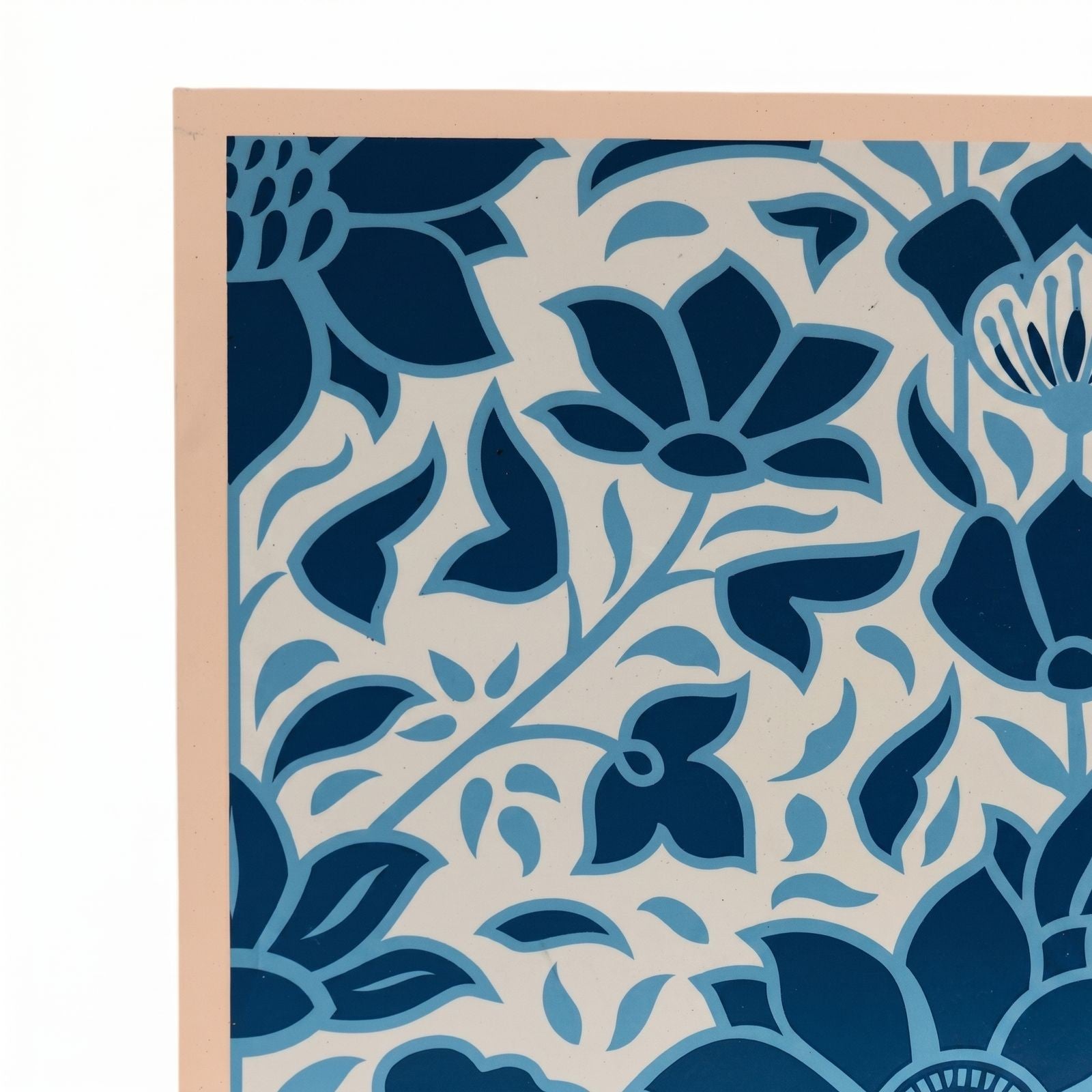 Shepard Fairey Signed Deco Floral Pattern (Blue) S/N Rare