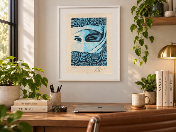 Shepard Fairey Obey Universal Personhood Letterpress 2026 Signed 240/450 Blue