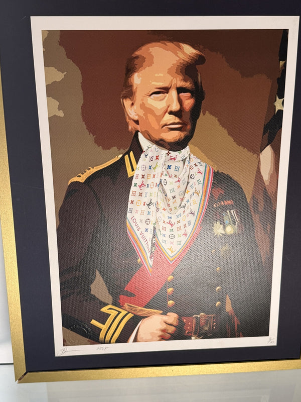 Death NYC Donald Trump Uniform Framed Pop Art Print Signed Ltd Ed 100