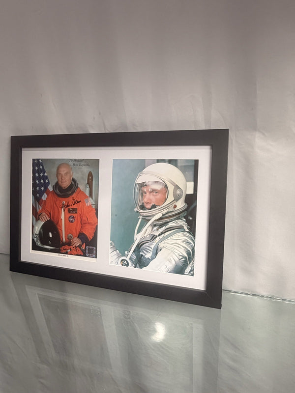 John Glenn Signed Autographed Photo Display JSA NASA Mercury Astronaut Framed