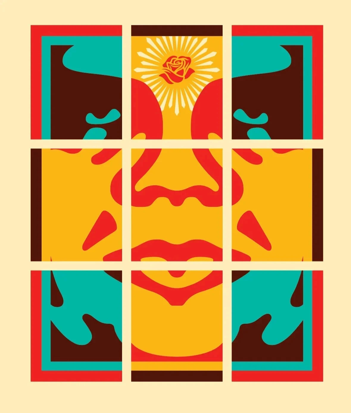 Shepard Fairey x Ernesto Yerena They Divide We Multiply 2024 Signed Print 72/100 — listing photograph 1