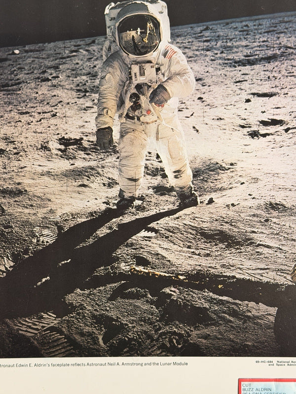 BUZZ ALDRIN APOLLO 11 MOONWALKER FRAMED AUTOGRAPH - ZARELLI SPACE COA
