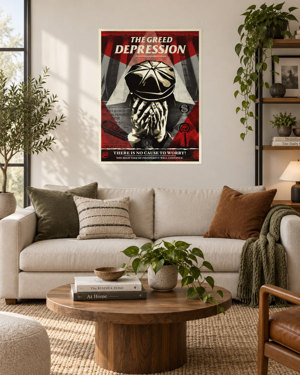 Shepard Fairey x NoName The Greed Depression 2020 Dual Signed Print 25/300 — listing photograph 2