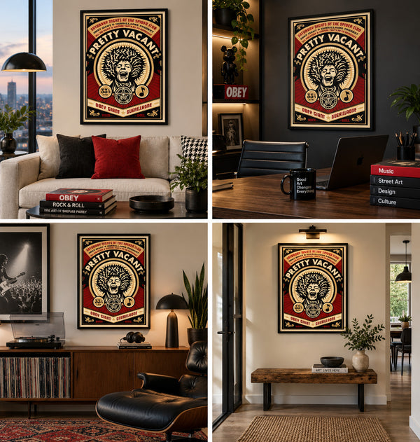Shepard Fairey Pretty Vacant 2004 Signed Numbered /300 OBEY Screen Print 18x24 — listing photograph 6