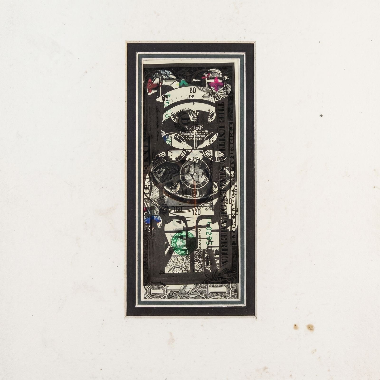 Death NYC Limited Edition BE@RBRICK × Rolex Pop Art Print on $1 Bill with COA