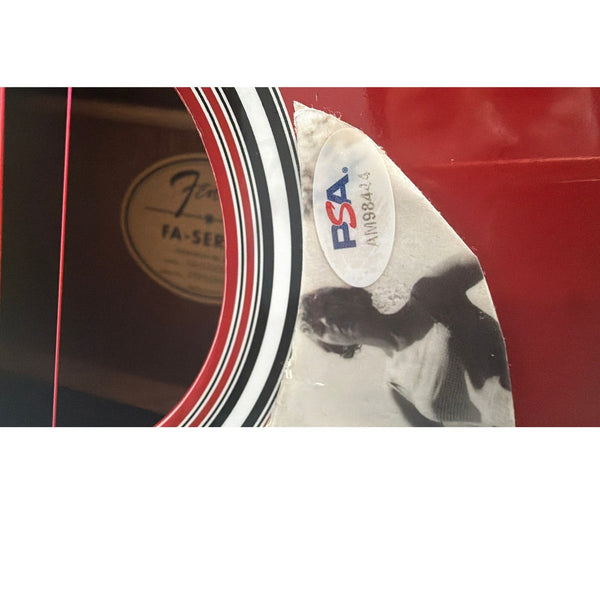 Taylor Swift Signed Red Fender FA-Series Acoustic Guitar PSA/DNA AM98414