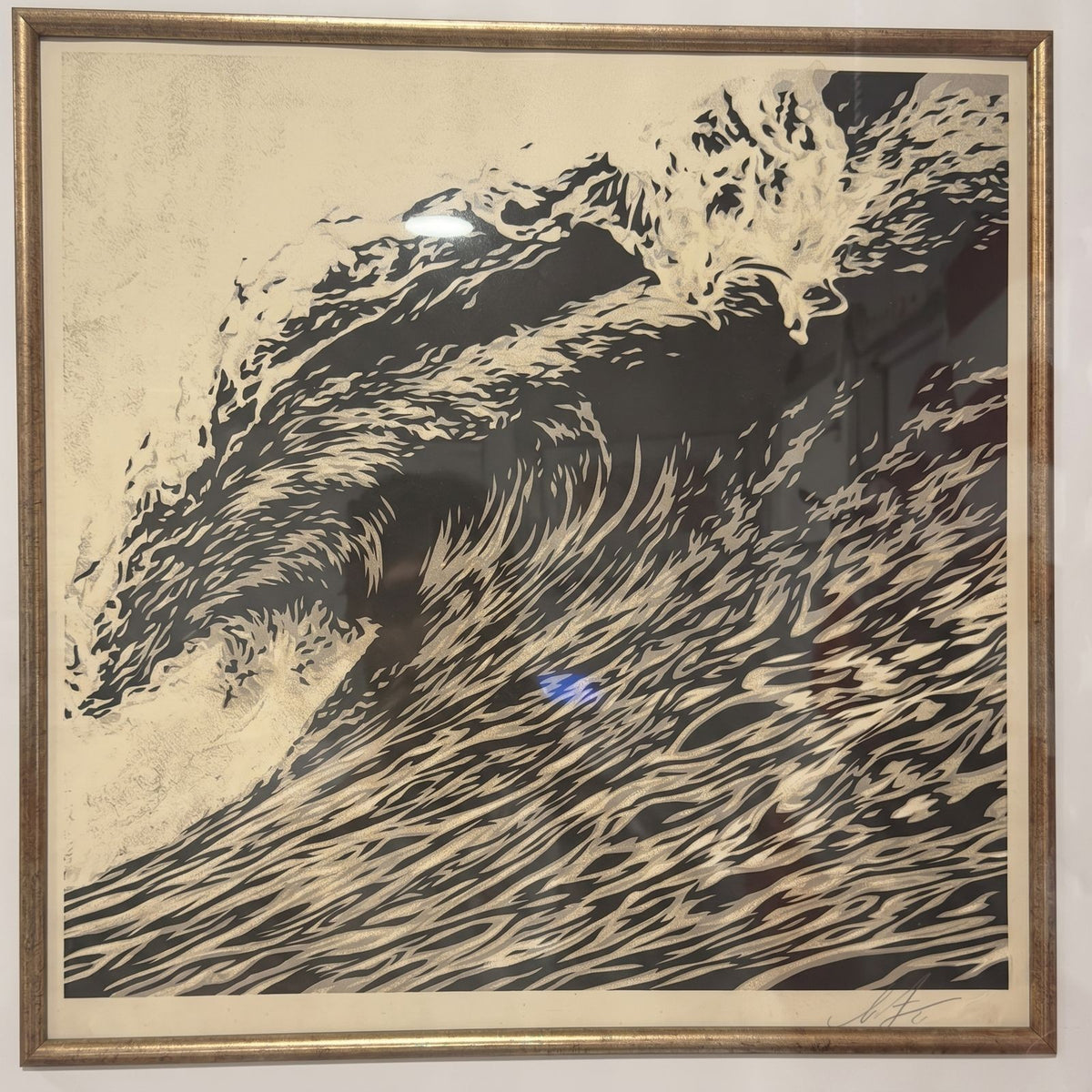 Shepard Fairey Wave of Distress Screen Print 364/400 Framed Art Print