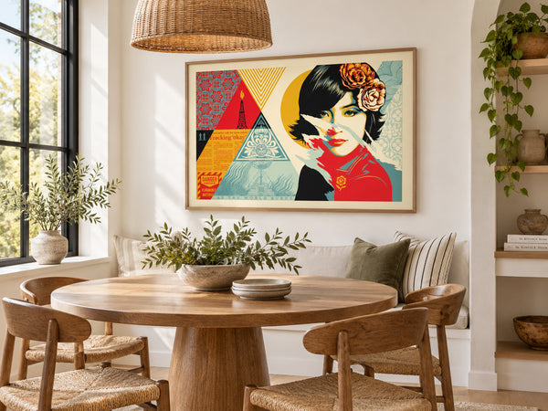 Shepard Fairey Open Minds 2022 Signed Numbered 253/675 24x36 OBEY Screenprint — listing photograph 4