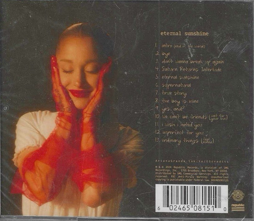 Ariana Grande Signed Eternal Sunshine CD 2024 Factory Sealed Autograph