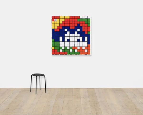 Invader Rubik Camouflage HENI Signed & Numbered 196/812 Giclee Panel 2023