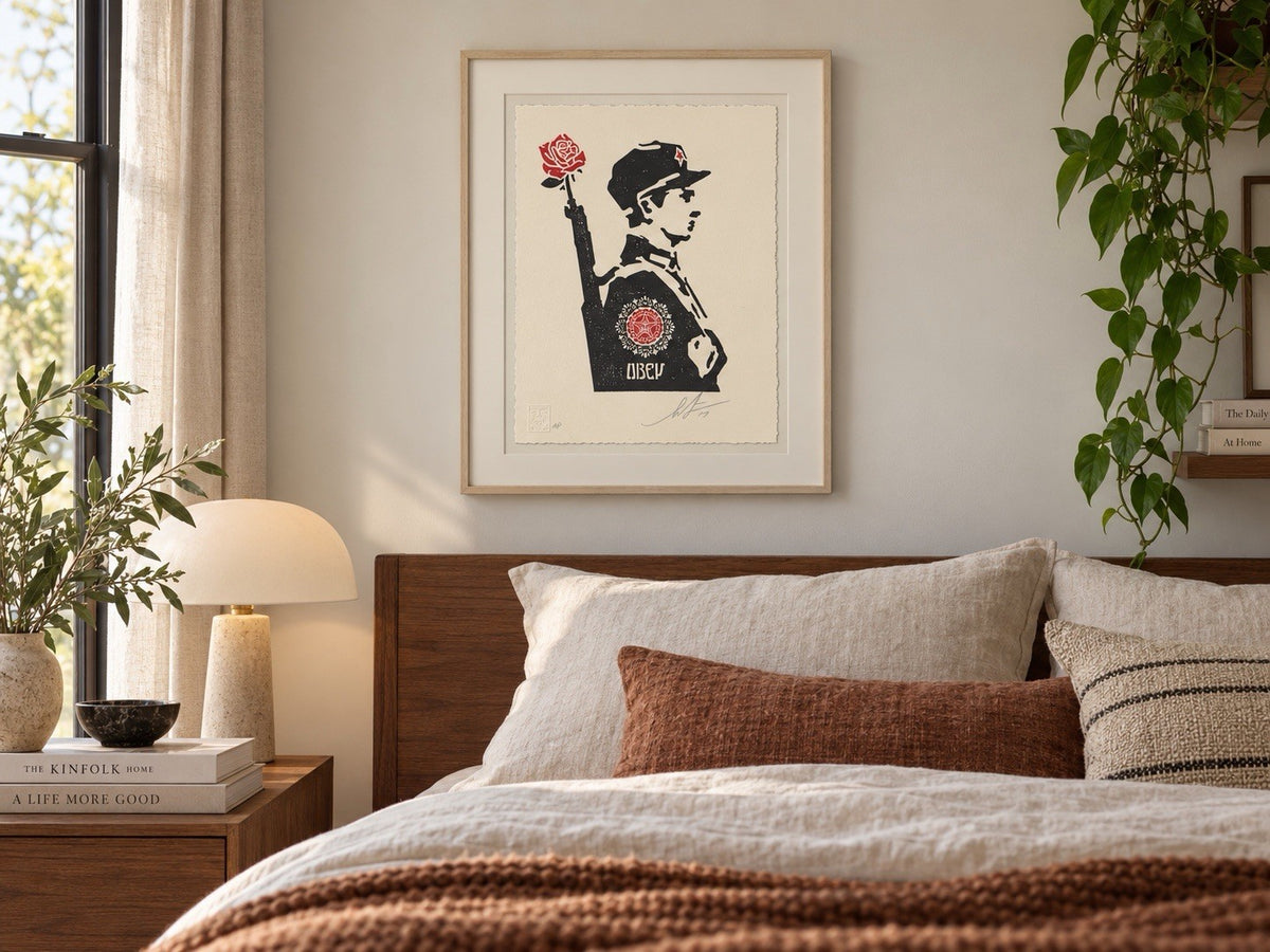 Shepard Fairey Obey Rose Soldier Letterpress 2017 Signed AP Artist Proof