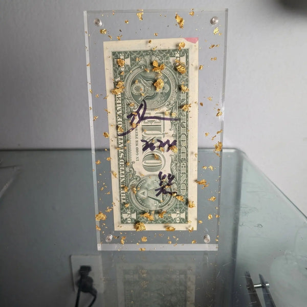 Audrey Hepburn × Chanel $1 Bill Art | Limited Edition, Signed /100, Framed