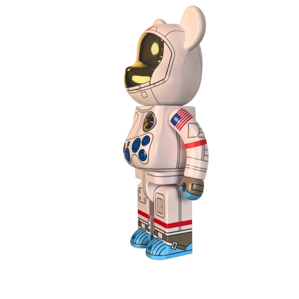 Bearbrick BE@RBRICK Apollo 17 Astronaut 400% 100% Set NASA Medicom Sealed New
