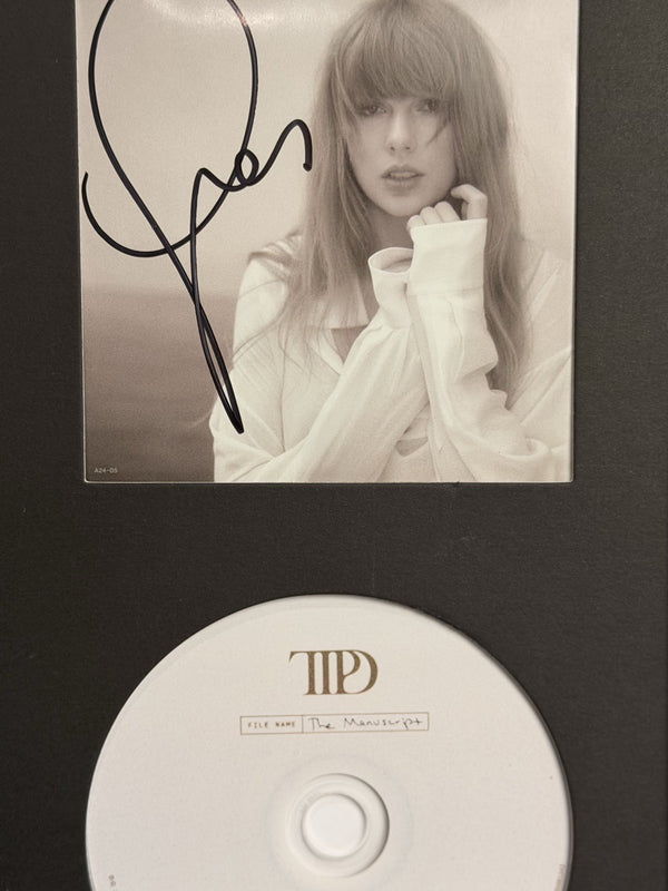 Taylor Swift Signed The Tortured Poets Department CD Display Framed Autograph