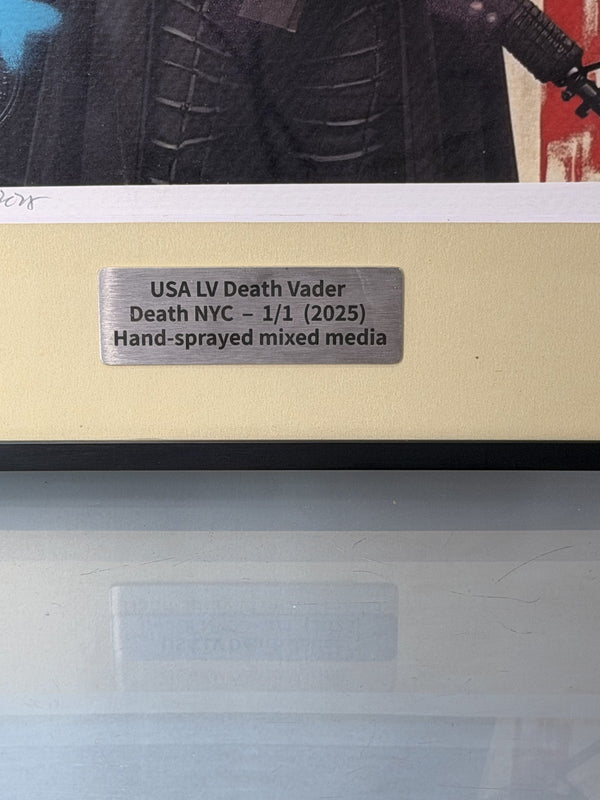 Death NYC USA LV Death Vader 1/1 Darth Vader Pop Art Signed COA Hand-Sprayed