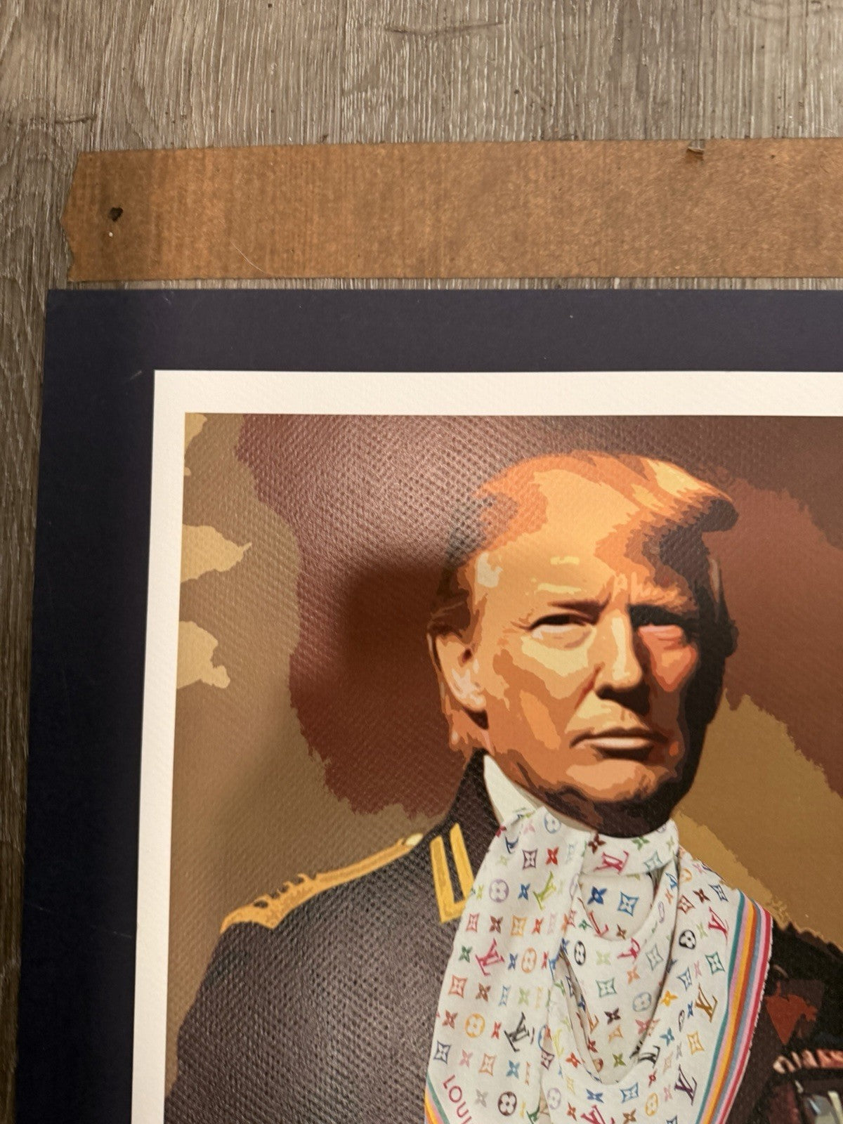 Death NYC Donald Trump Louis Vuitton Pop Art Signed Limited Edition 16x20 Matted