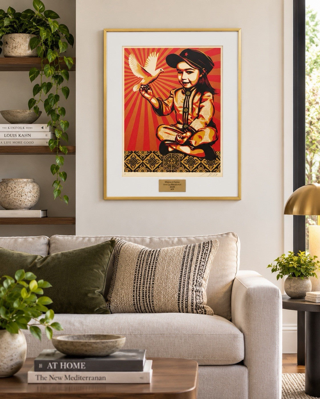 Shepard Fairey — “Vivi La Revolucion” — 2008 — Artist Proof (AP) Signed & Framed