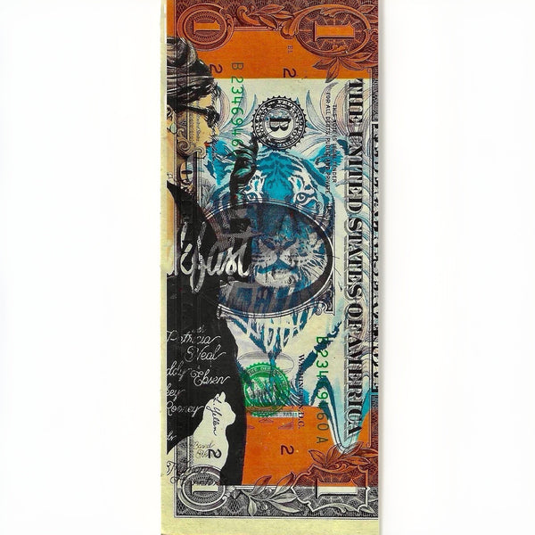 Death NYC – Audrey Hepburn Tiger $1 Dollar Bill Signed & Numbered