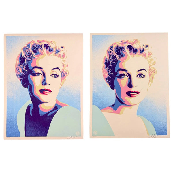 Shepard Fairey "Marilyn Sunrise" + "Marilyn Sunset" Print Set