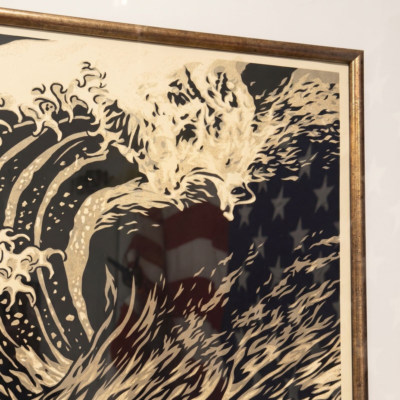 Shepard Fairey Wave of Distress Screen Print 364/400 Framed Art Print