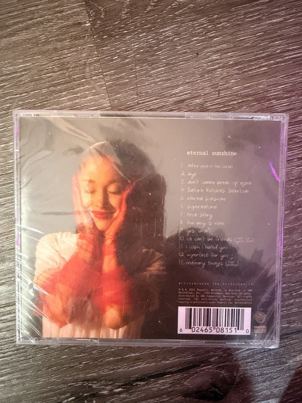 Ariana Grande Eternal Sunshine Signed CD New Sealed
