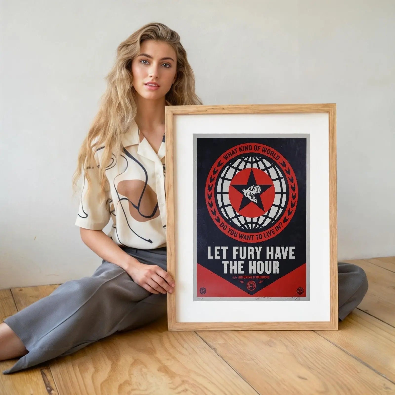 Shepard Fairey Let Fury Have the Hour Signed Limited Edition Film Poster 2013