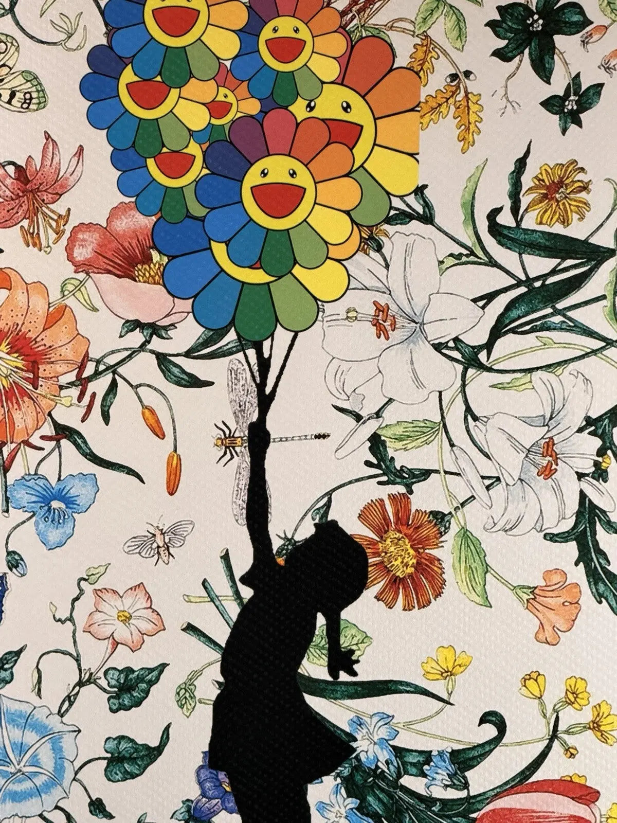 Death NYC Banksy Balloon Girl Murakami Flowers Gucci Flora Pop Art Signed Print