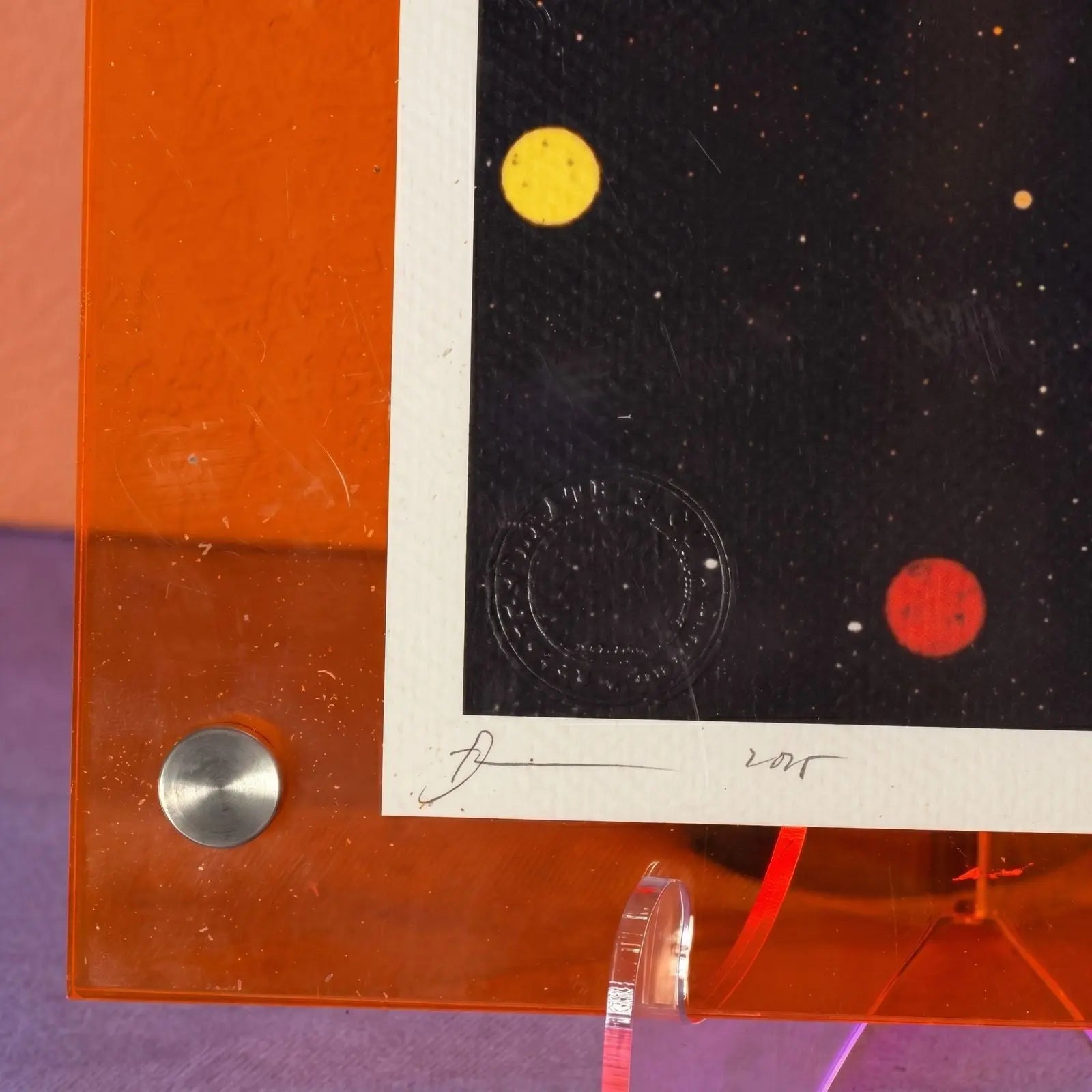 Death NYC Signed Ltd Edition Astronaut Pool Table Print x Murakami Flowers